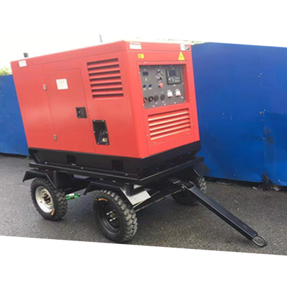 400Amp van Diesel van gelijkstroom AVR Brushless de Wielenaanhangwagen Lassersgenerator unit with
