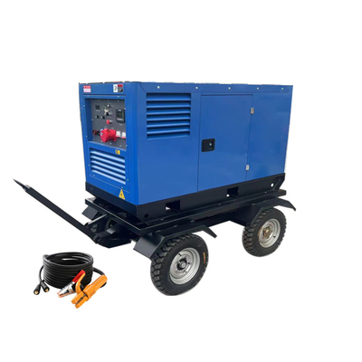 Trolley wielen 400 Amper Arc Mig DC lasmachine 20kva AC generator diesel generator lasser 500a