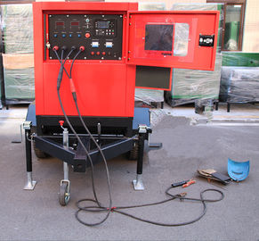 Diesel van de het Booglassenmachine van 350A 400A 500Amp gelijkstroom Lasser Generator Enclosed Type Vier Wielen