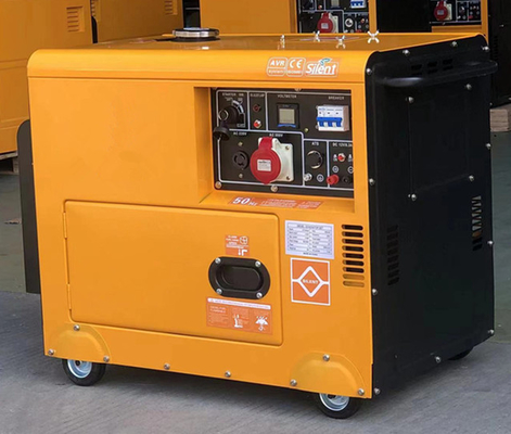 De kleine Super Stille Lucht koelde de Enige Fase van Genset Diesel Generator 3kw 5kw 7kw 8kva gelijkstroom 12V