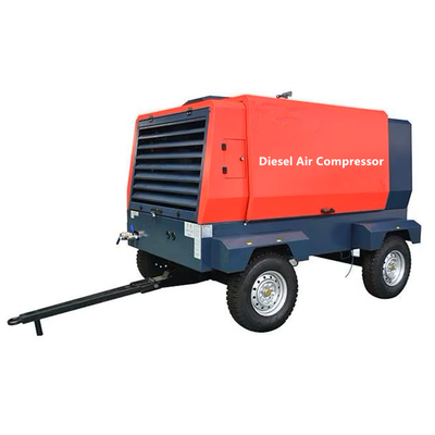 Dieselmotor schroefluchtcompressor 8 bar 120 cfm 185 cfm 400 cfm voor mijnbouw industrie