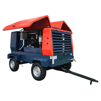 Dieselmotor schroefluchtcompressor 8 bar 120 cfm 185 cfm 400 cfm voor mijnbouw industrie