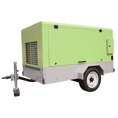Draagbare 16bar 250CFM 400CFM Dieselmotor luchtcompressor voor mobiele vrachtwagen