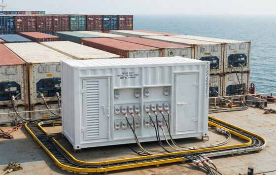 Heavy Duty Marine Deck Power Pack 460V Reefer Plug Sockets diesel Generator Thermo king Genset voor Reefer Container koudeketenlogistiek