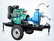 Trailer Mobile Horizontal air cooling diesel engine fire pump self-priming water Single Suction