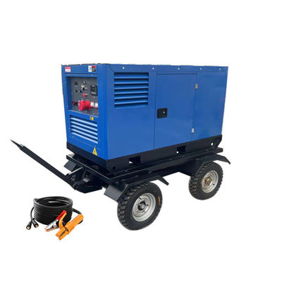 Draagbare aanhangwagen 800A 400A 430A 500Amp dieselmotor lassen machine 2 x 2 personen lassen generator
